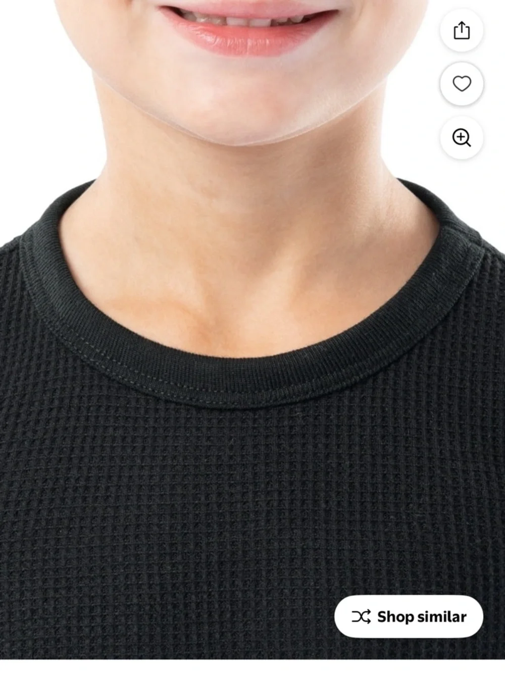 Athletic Works Kids' Thermal Underwear Set - Black
